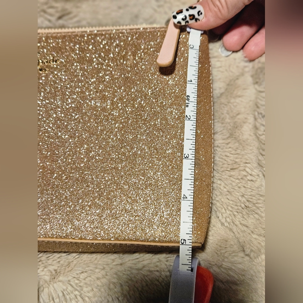 Kate Spade Rose Gold Glittery Clutch